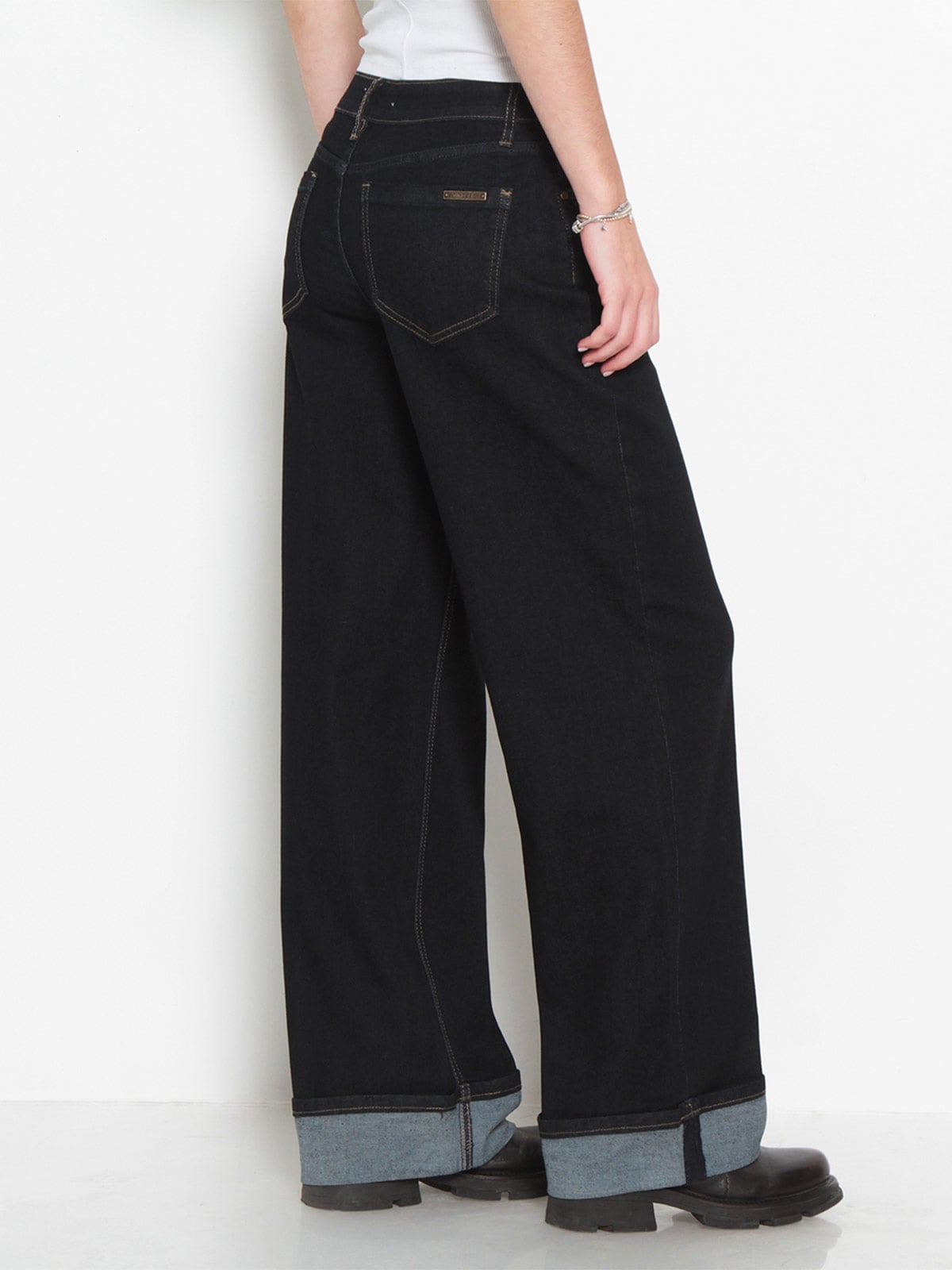 JEANS MUJER WADOS ALGODÓN WIDE LEG TIRO MEDIO - 4