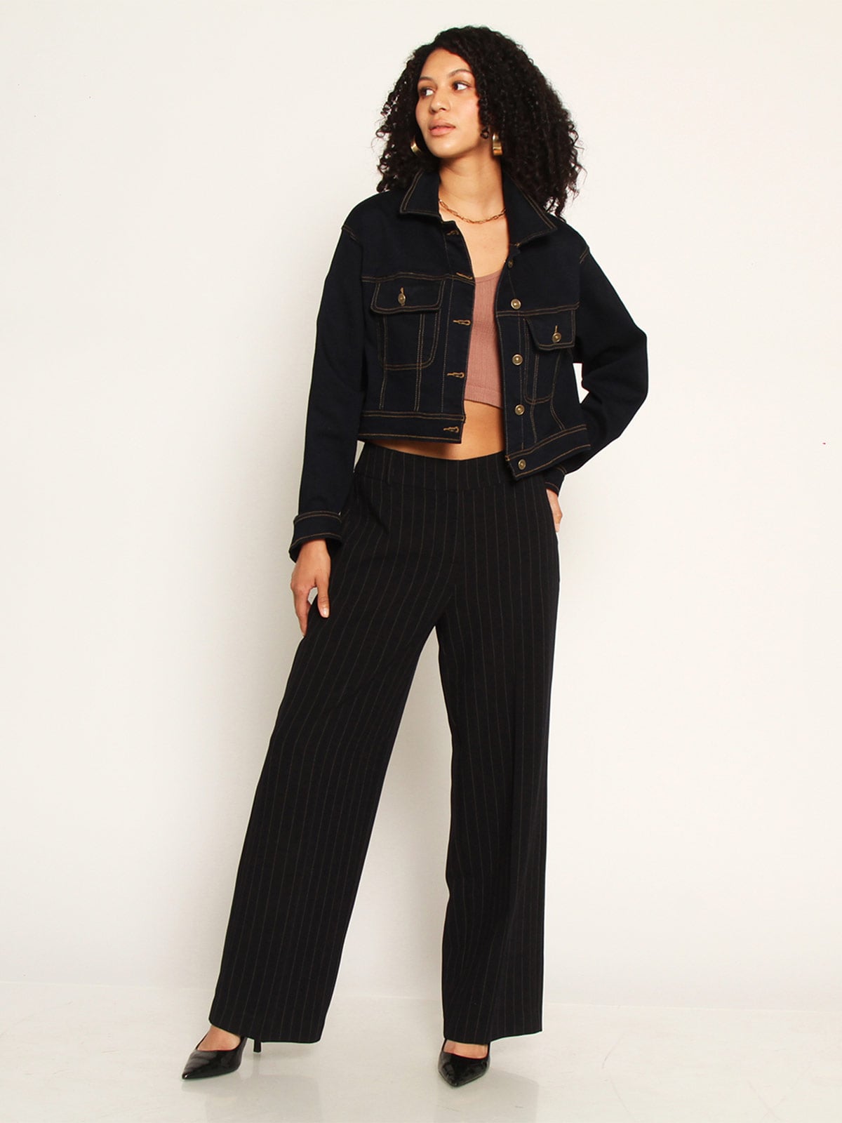 CHAQUETA MUJER WADOS ALGODÓN MANGA LARGA DENIM BOLSILLOS - 1
