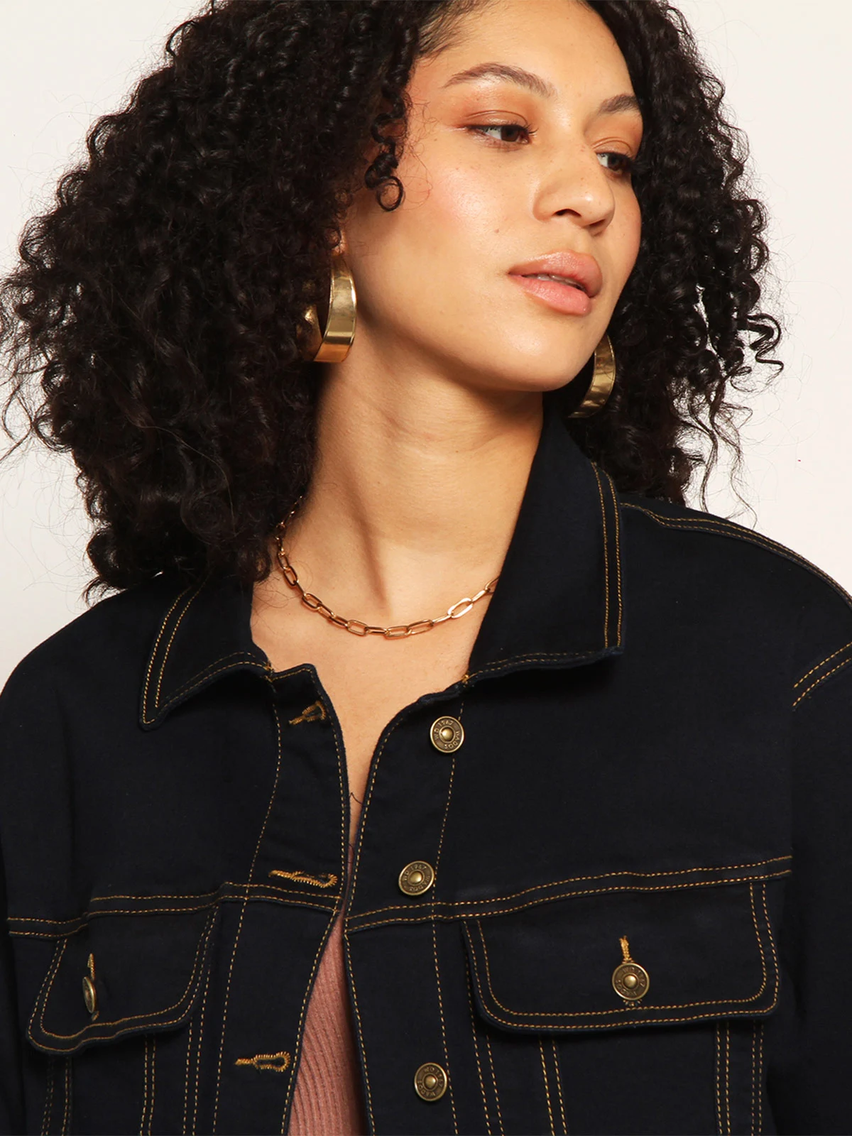 CHAQUETA MUJER WADOS ALGODÓN MANGA LARGA DENIM BOLSILLOS - 5