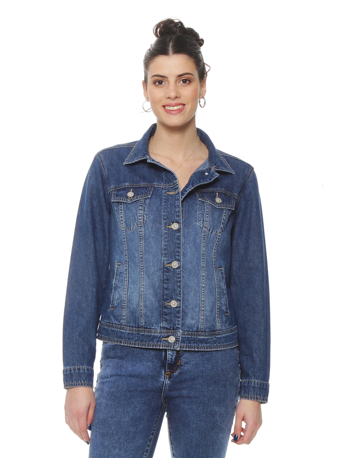 CHAQUETA MUJER WADOS ALGODÓN MANGA LARGA DENIM ABOTONADA - 2