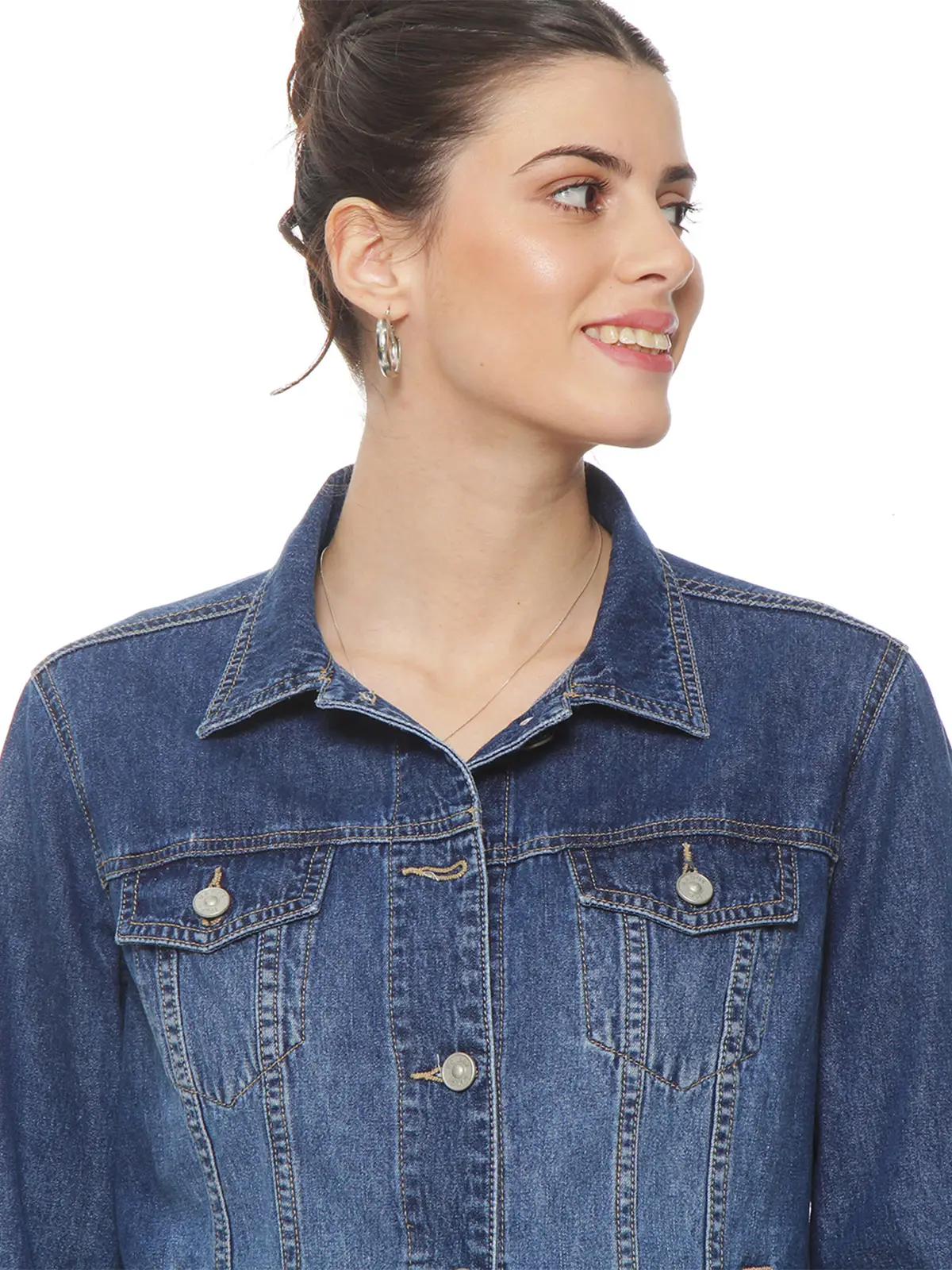 CHAQUETA MUJER WADOS ALGODÓN MANGA LARGA DENIM ABOTONADA - 5