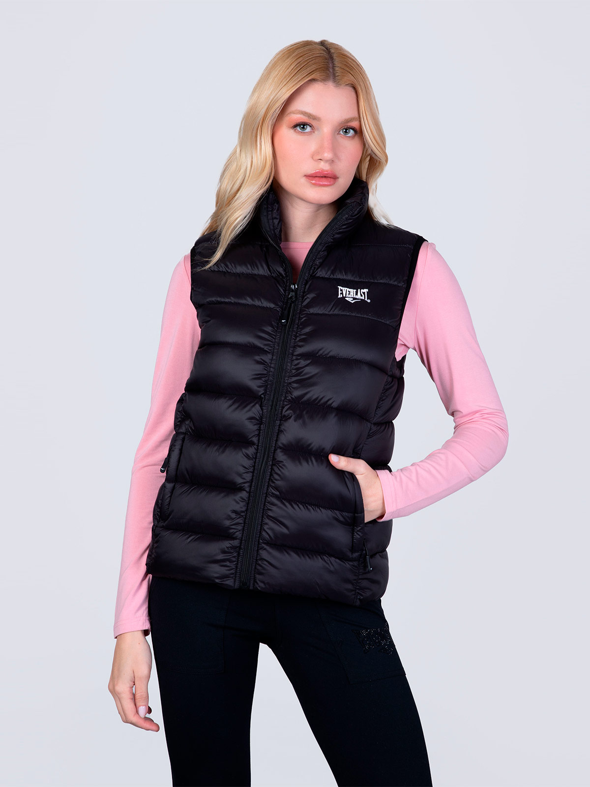 PARKA MUJER EVERLAST SIN MANGAS PUFF - 1