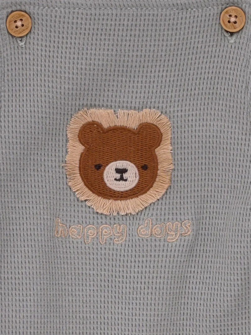 CONJUNTO BEBÉ NIÑO BABY HARVEST JARDINERA BOLSILLO CON PARCHE Y BODY - 5
