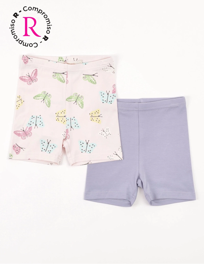 PACK X2 CALZA NIÑA BABY HARVEST ALGODÓN LISA Y ESTAMPADA - 1
