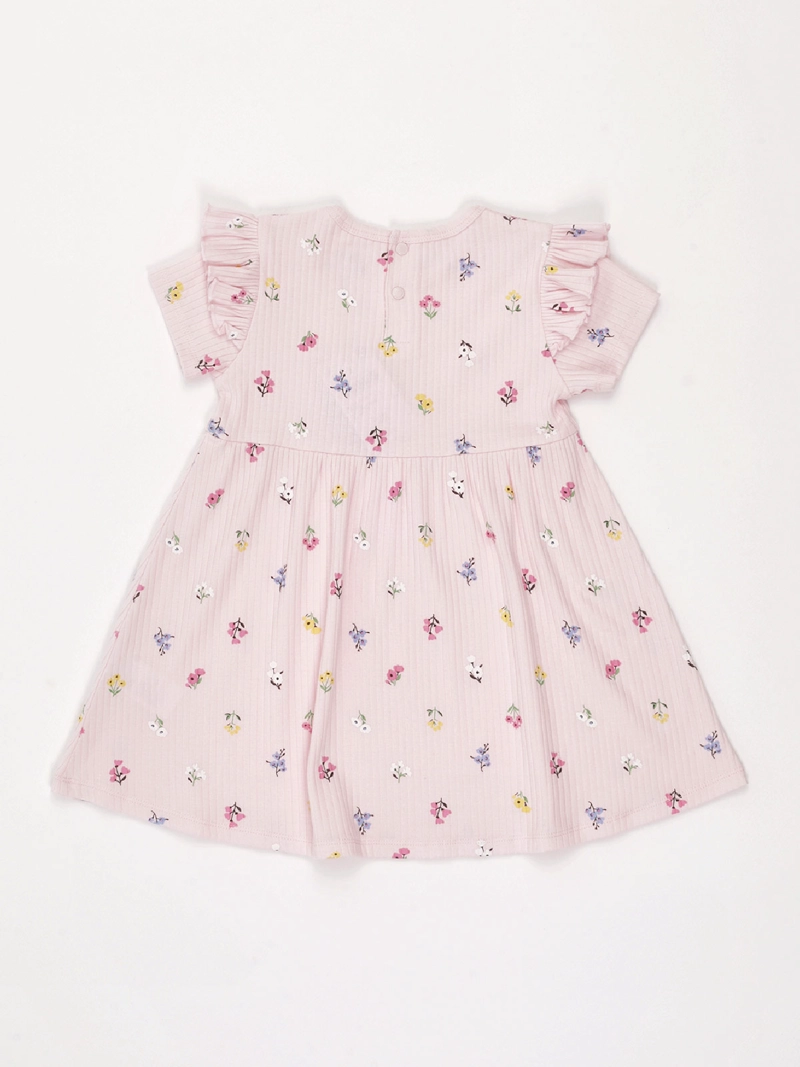 VESTIDO NIÑA BABY HARVEST ALGODÓN MANGA CORTA RIB - 2