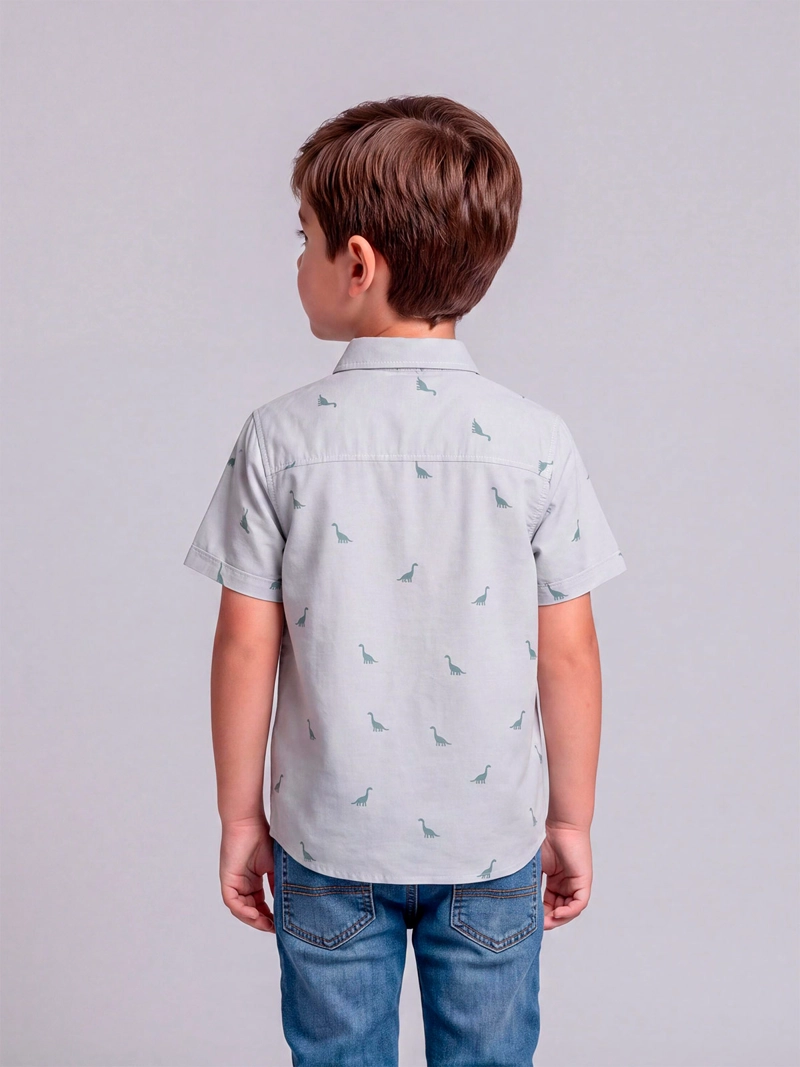 CAMISA NIÑO HARVEST ALGODÓN MANGA CORTA - 2