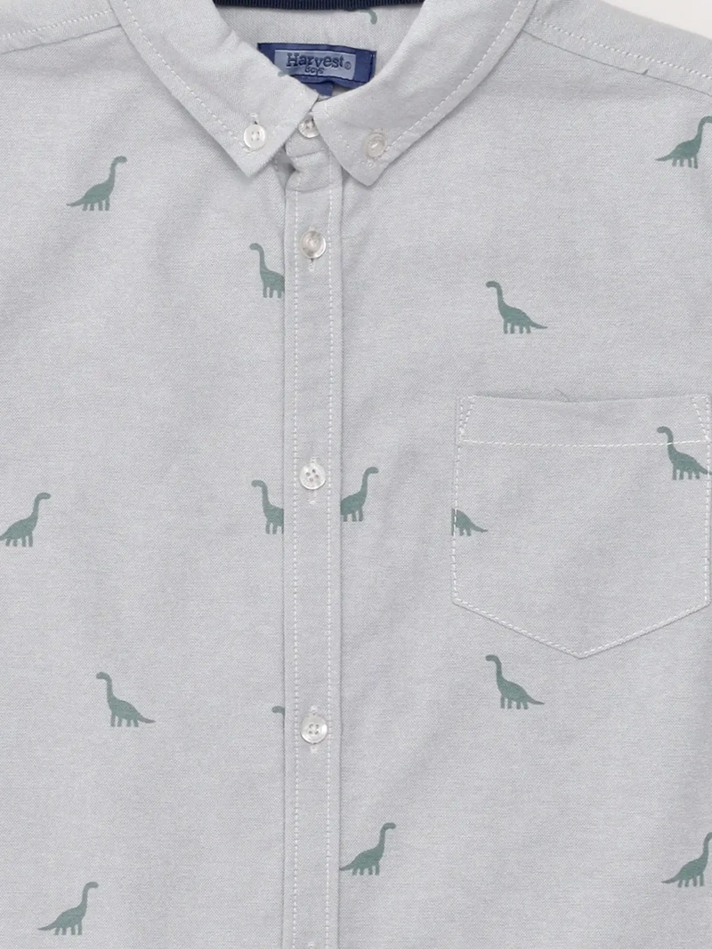 CAMISA NIÑO HARVEST ALGODÓN MANGA CORTA - 5