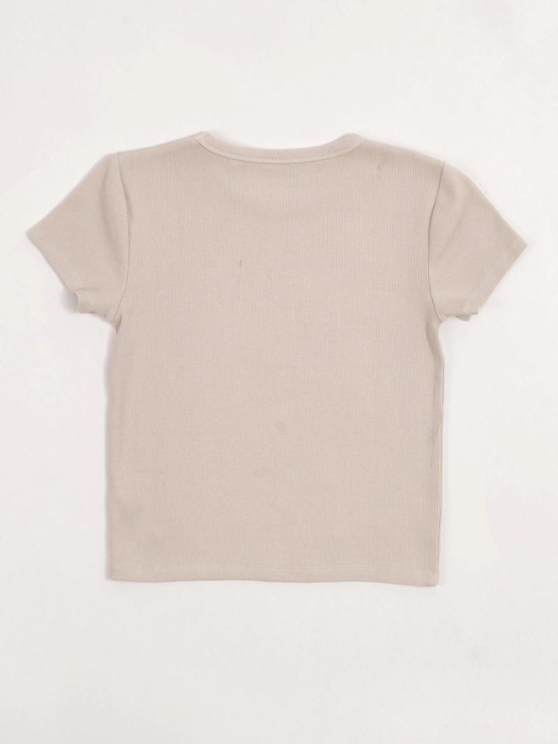 POLERA NIÑA INDEX TEEN ALGODÓN MANGA CORTA STRASS - 4