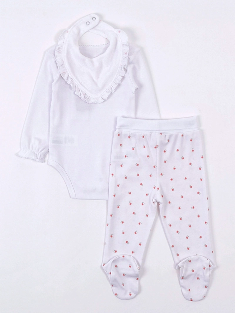 CONJUNTO NIÑA BABY HARVEST 3 PIEZAS GORRITO BODY Y PATITAS - 4