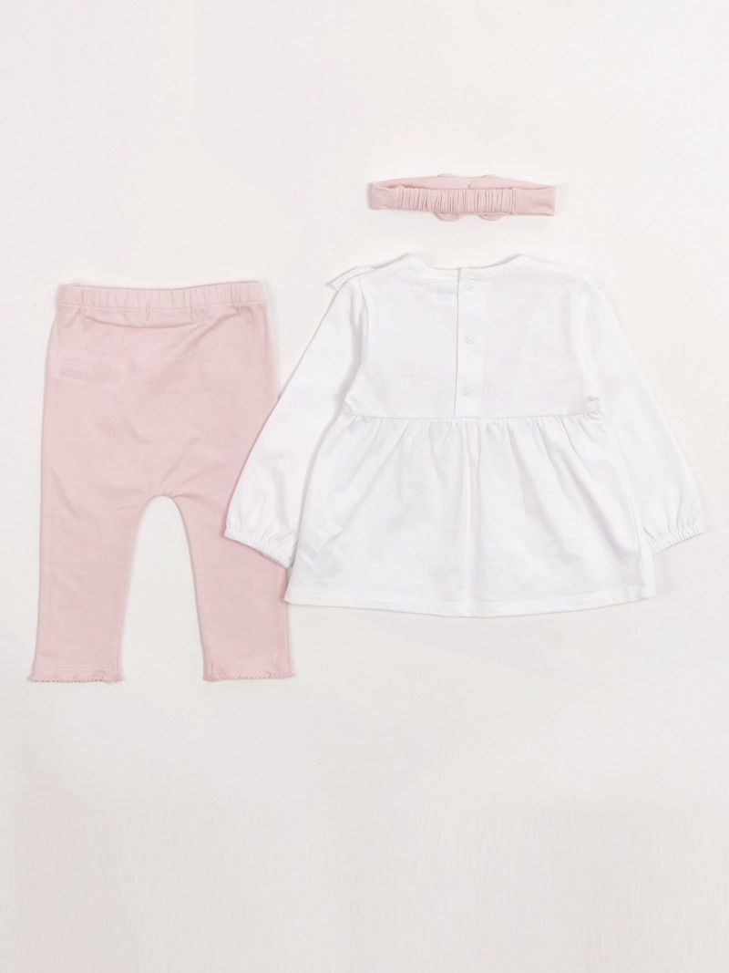 CONJUNTO POLERA + CALZA NIÑA BABY HARVEST ALGODÓN  - 4