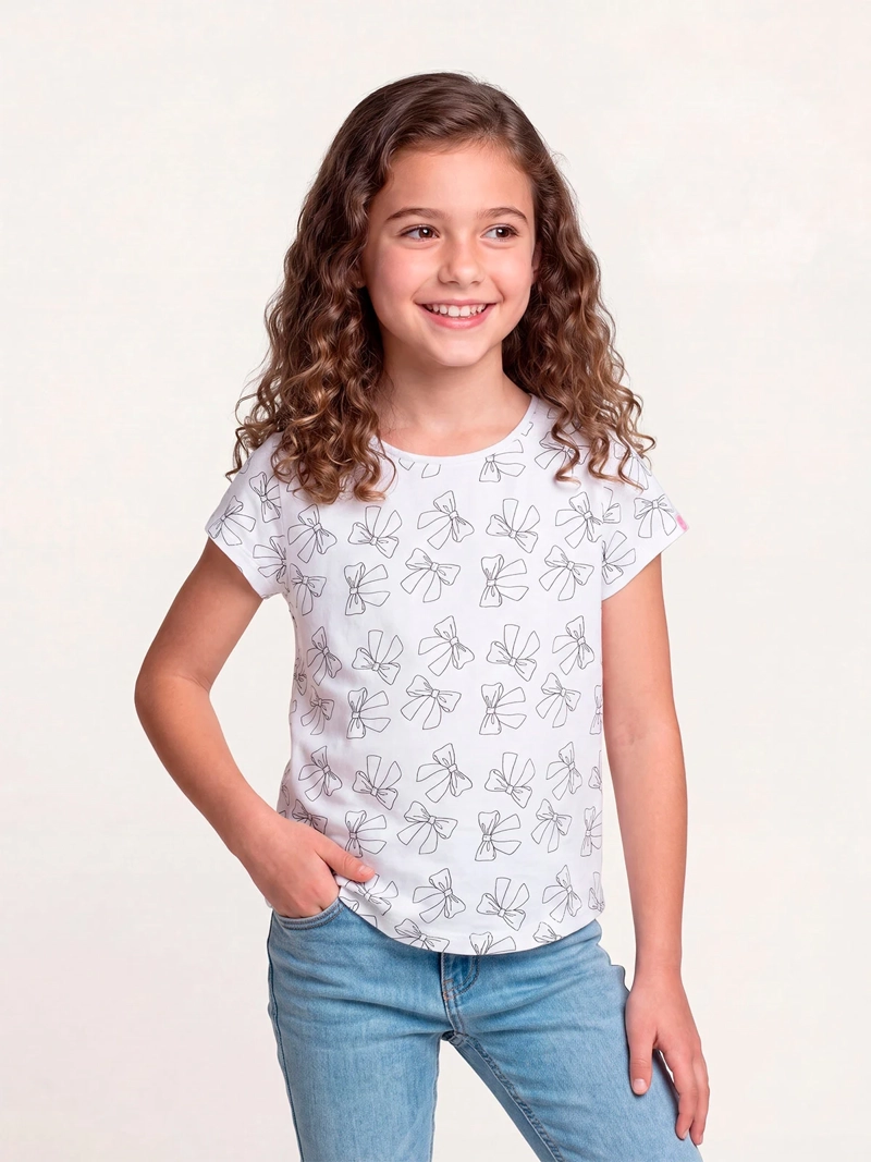 POLERA NIÑA HARVEST MANGA CORTA PRINT - 1