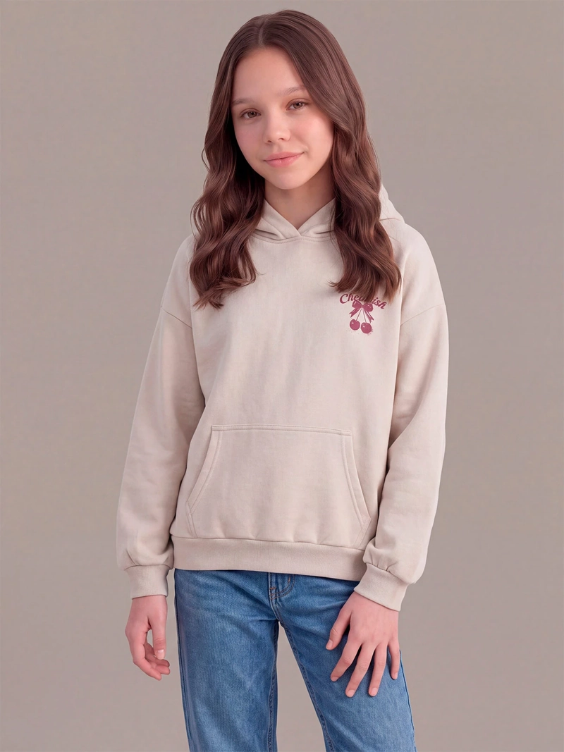 POLERÓN NIÑA INDEX TEEN CAPUCHA OVERSIZE - 1