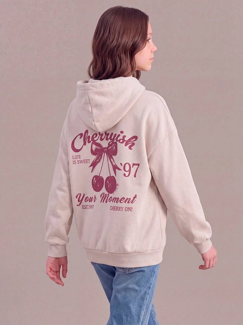 POLERÓN NIÑA INDEX TEEN CAPUCHA OVERSIZE - 2
