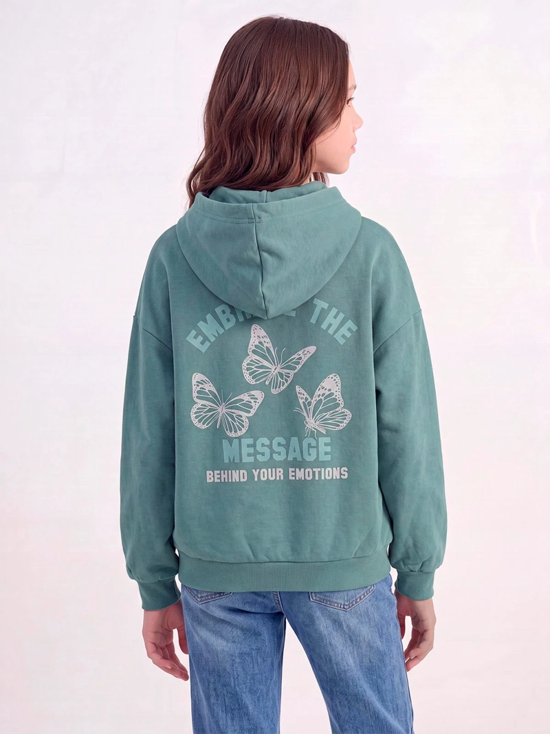 POLERÓN NIÑA INDEX TEEN CAPUCHA OVERSIZE - 2
