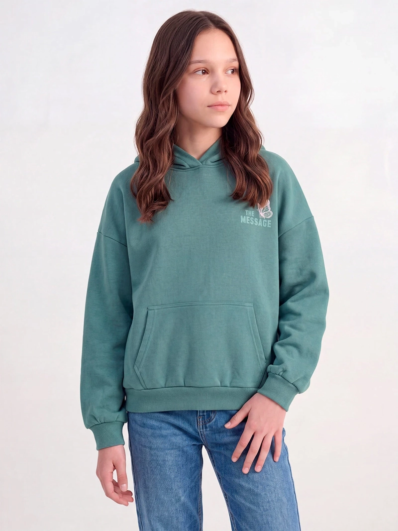 POLERÓN NIÑA INDEX TEEN CAPUCHA OVERSIZE - 1