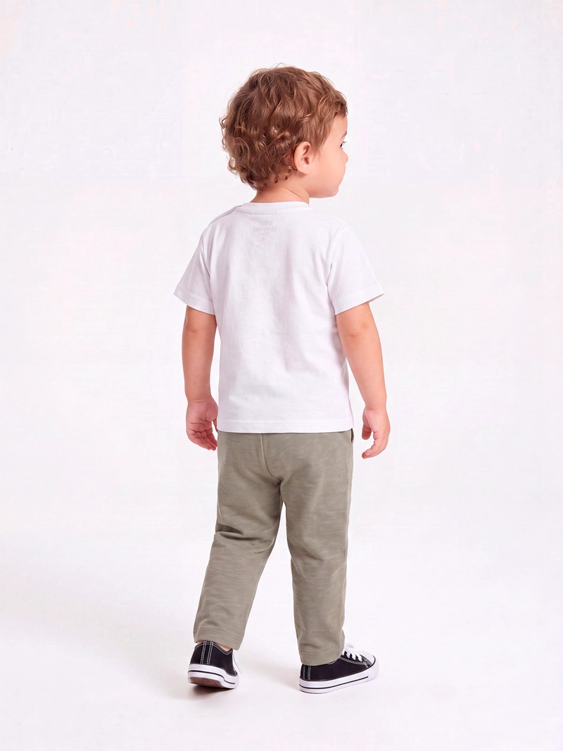 CONJUNTO POLERA + SHORT NIÑO BABY HARVEST ALGODÓN - 2