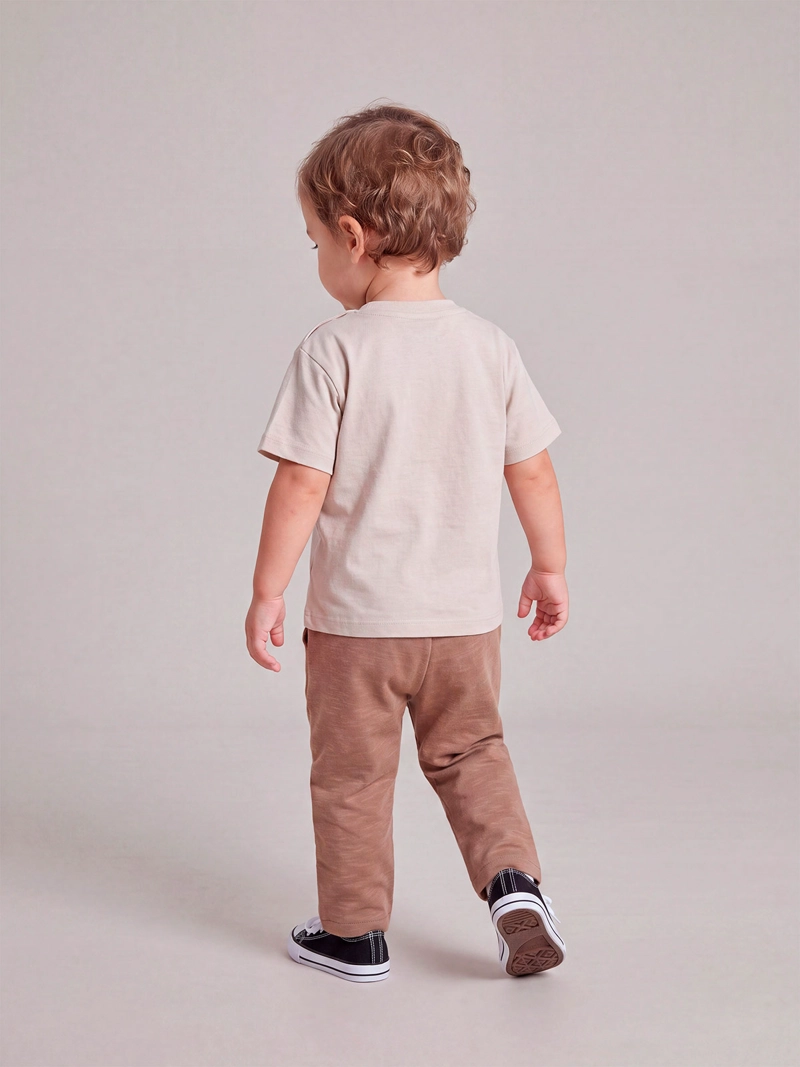 CONJUNTO POLERA + SHORT NIÑO BABY HARVEST ALGODÓN - 2