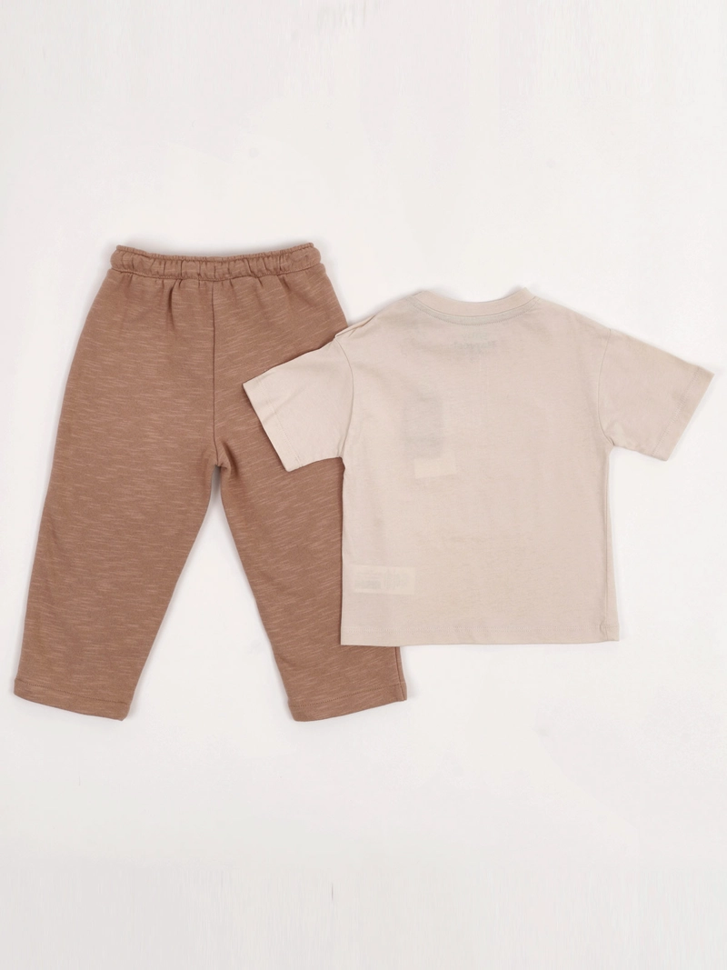 CONJUNTO POLERA + SHORT NIÑO BABY HARVEST ALGODÓN - 4