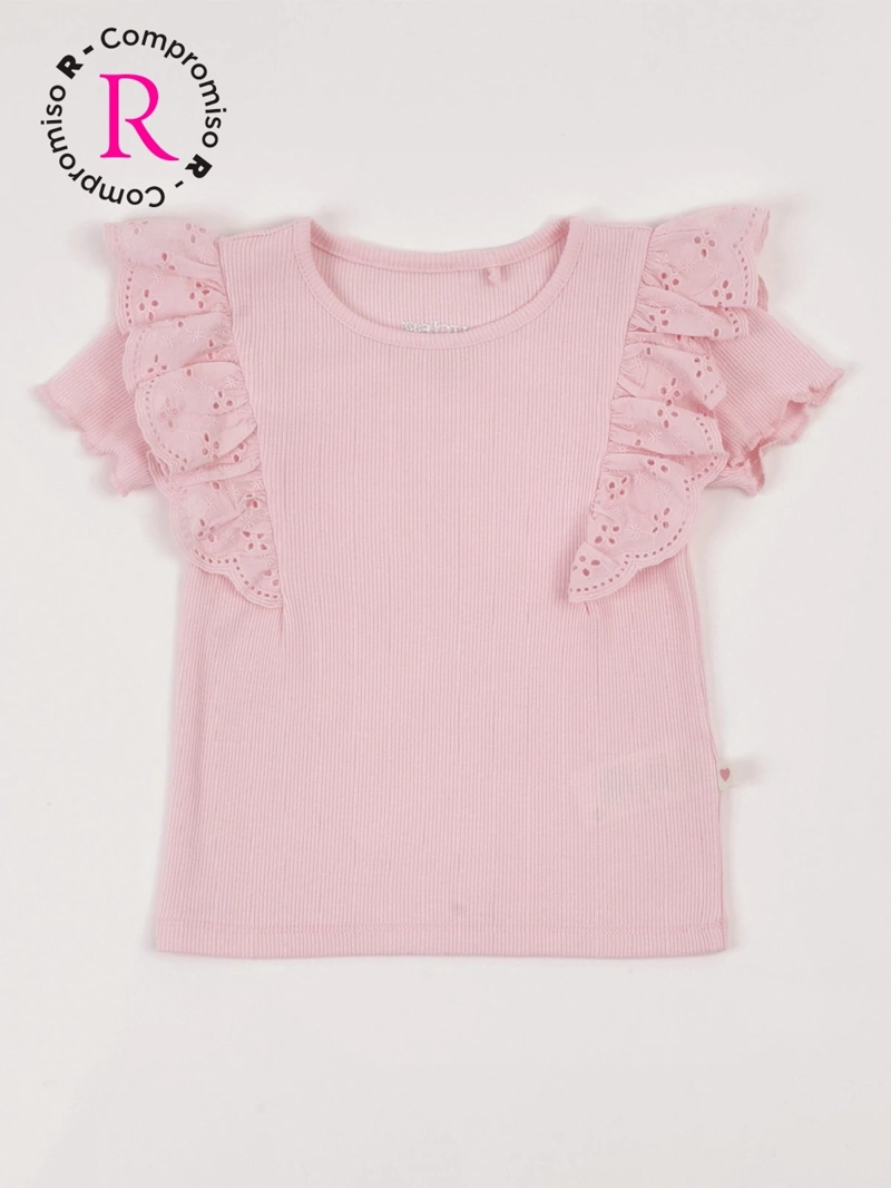 POLERA NIÑA BABY HARVEST ALGODÓN RIB BRODERIE - 3