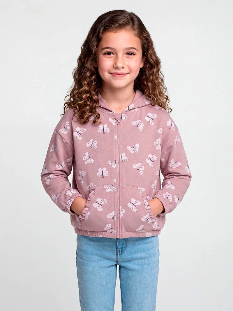 POLERÓN NIÑA HARVEST ALGODÓN HOODIE - 1