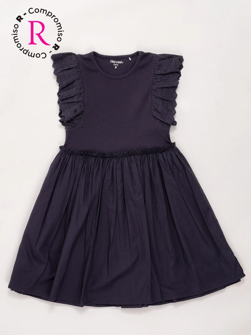 VESTIDO NIÑA HARVEST ALGODÓN CORTO VUELOS - 3