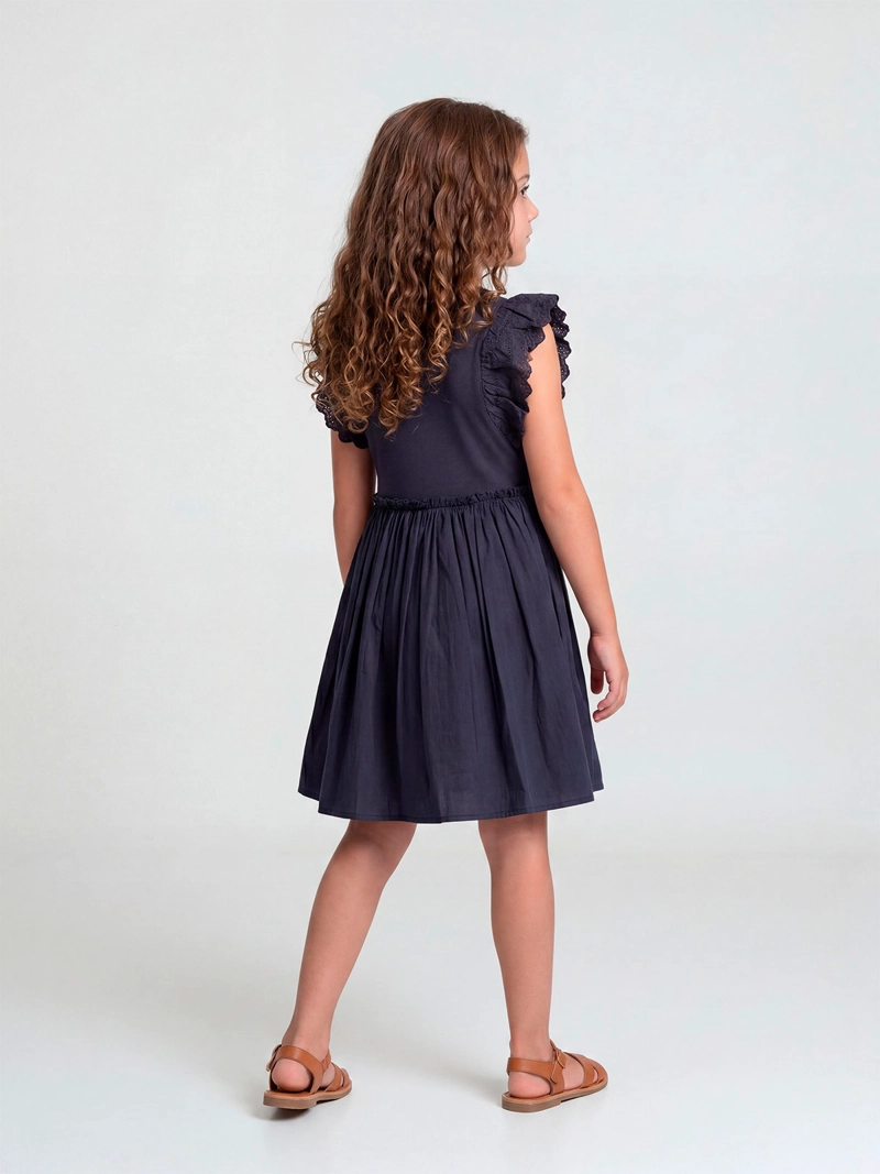 VESTIDO NIÑA HARVEST ALGODÓN CORTO VUELOS - 2