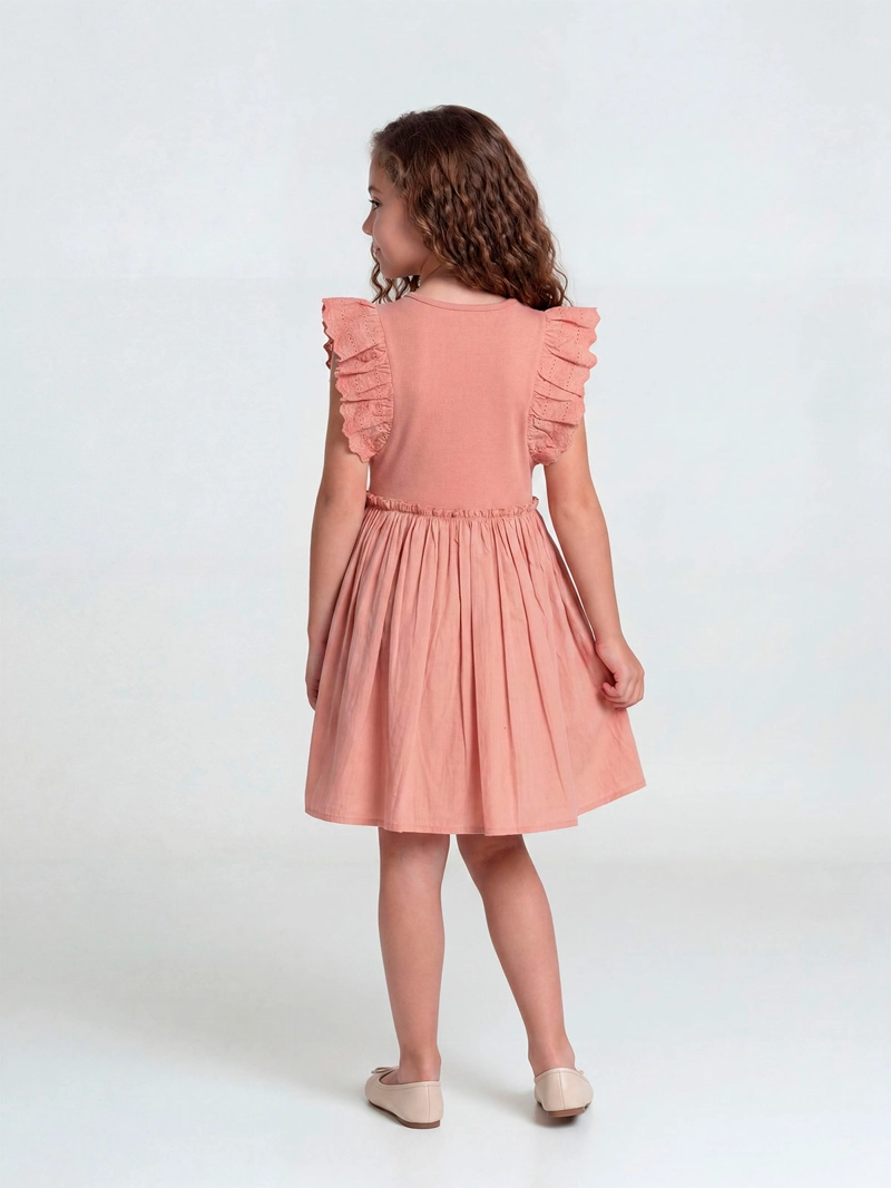 VESTIDO NIÑA HARVEST ALGODÓN CORTO VUELOS - 2