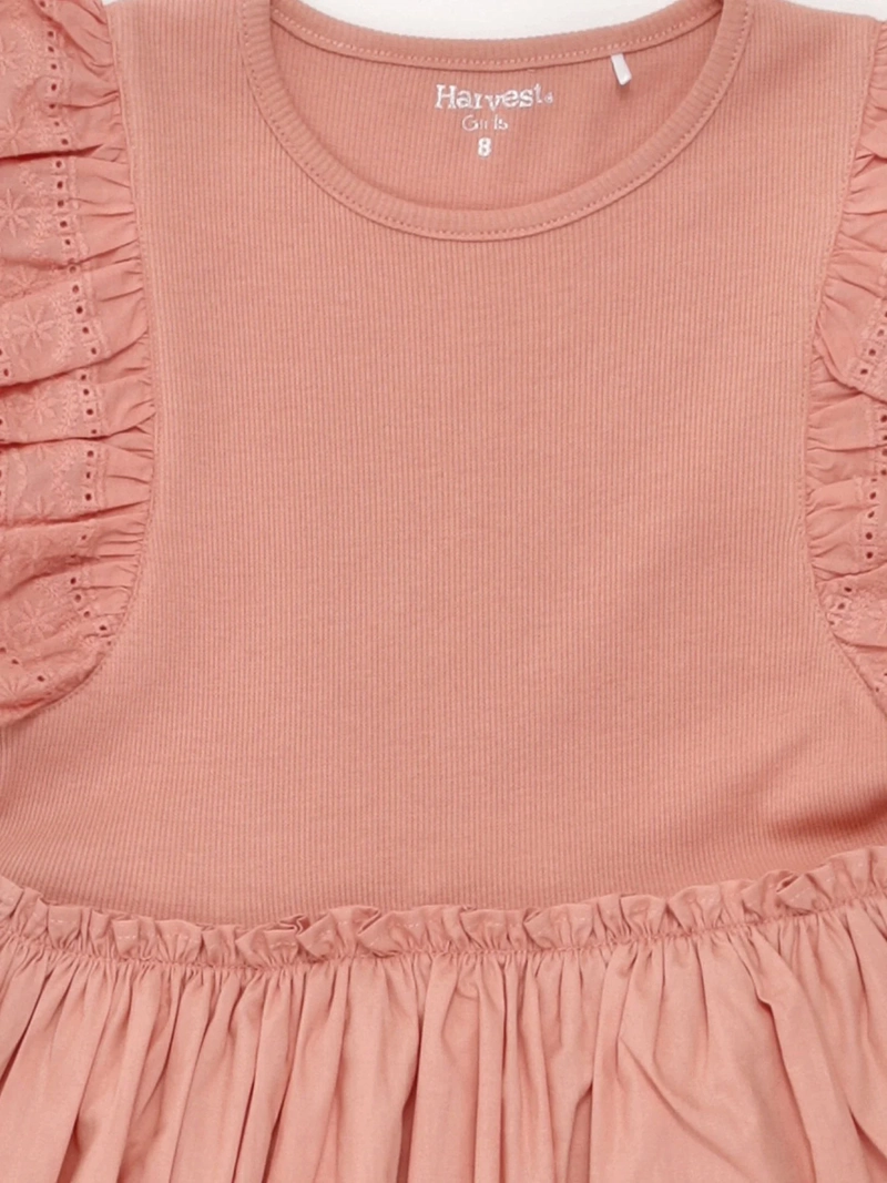 VESTIDO NIÑA HARVEST ALGODÓN CORTO VUELOS - 5