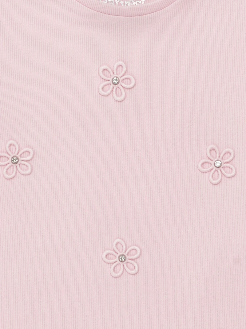 POLERA NIÑA HARVEST ALGODÓN MANGA CORTA RIB - 6