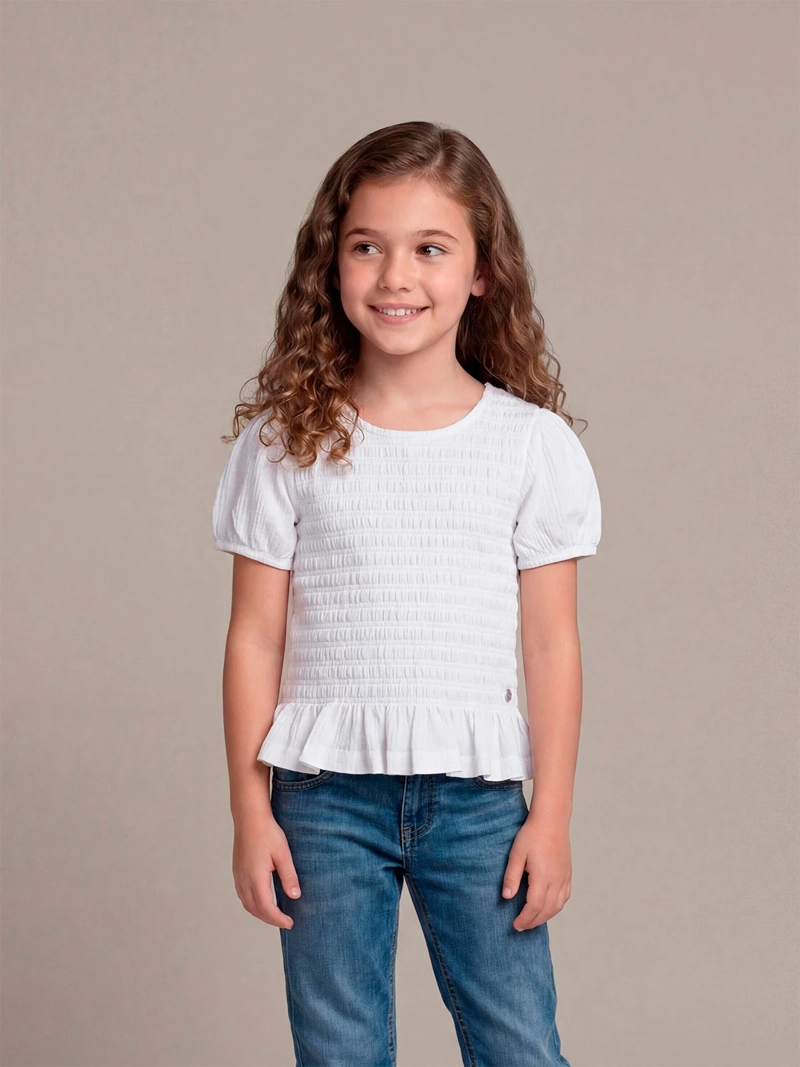 POLERA NIÑA HARVEST MANGA CORTA