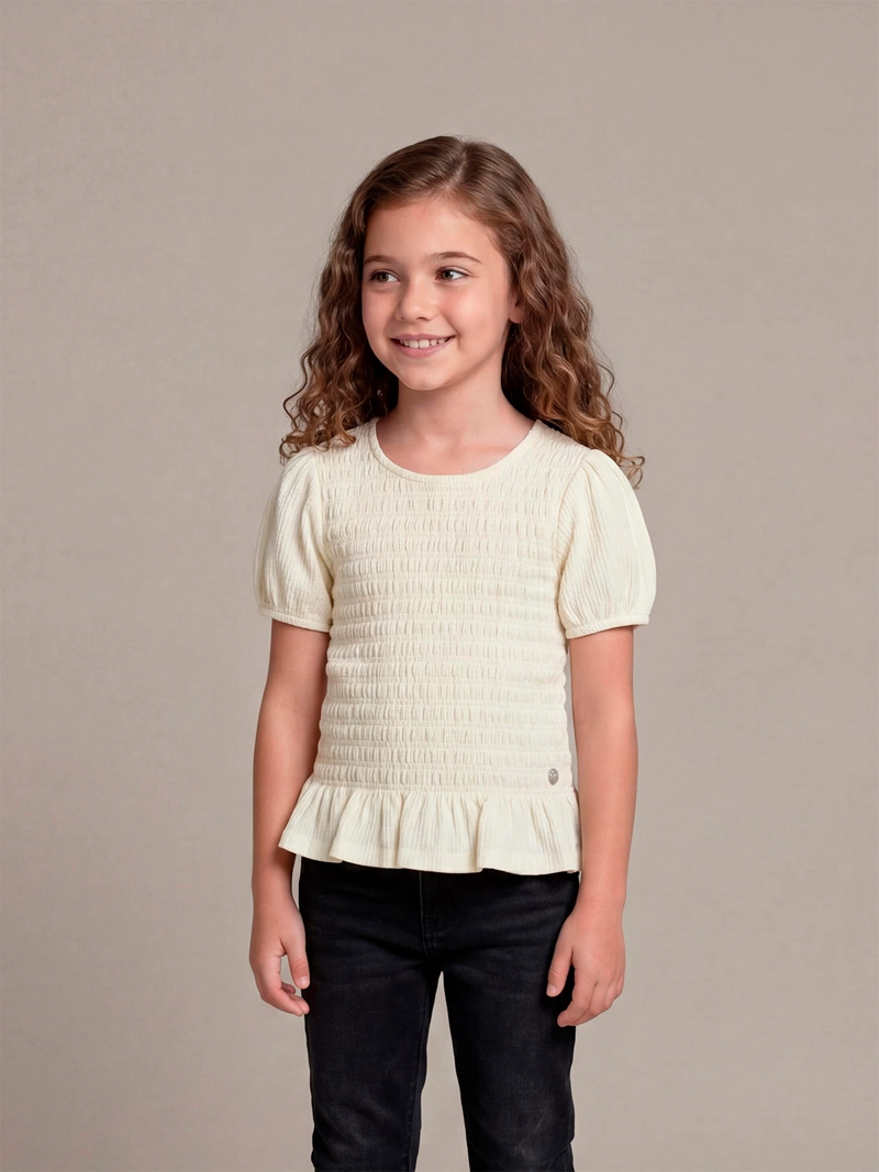 POLERA NIÑA HARVEST MANGA CORTA