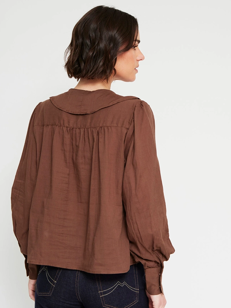 BLUSA MUJER REGATTA ALGODÓN MANGA LARGA VUELOS - 2