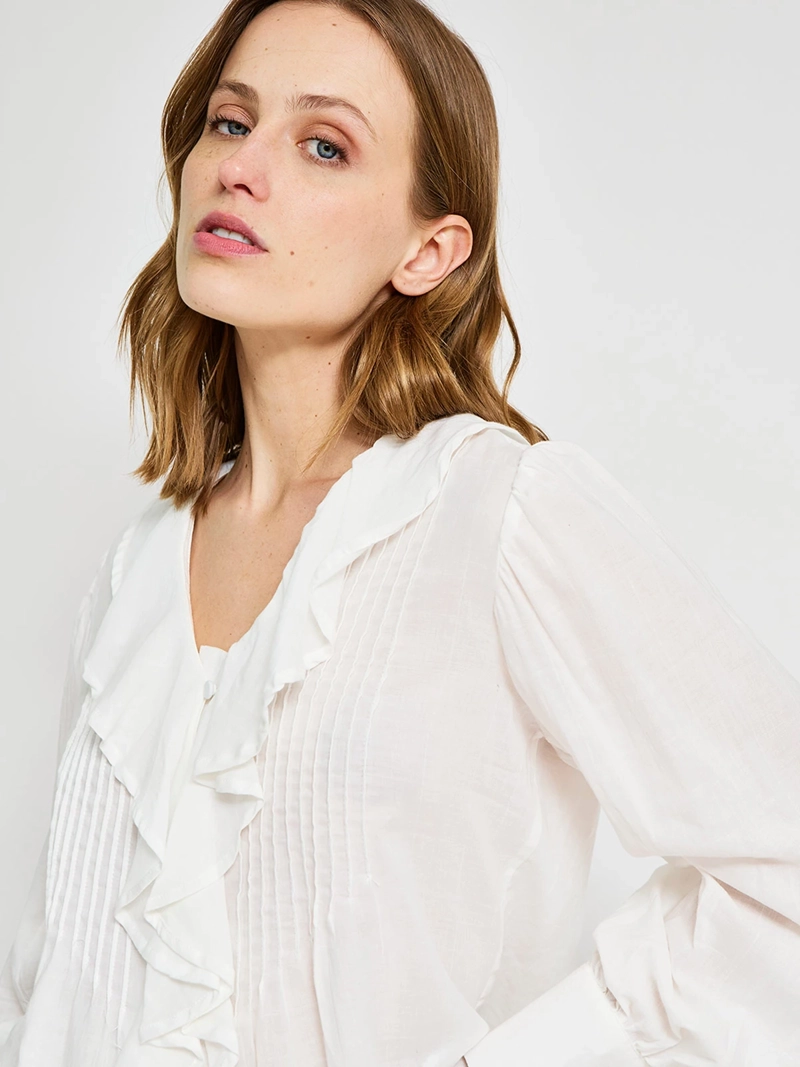 BLUSA MUJER REGATTA ALGODÓN MANGA LARGA VUELOS - 3