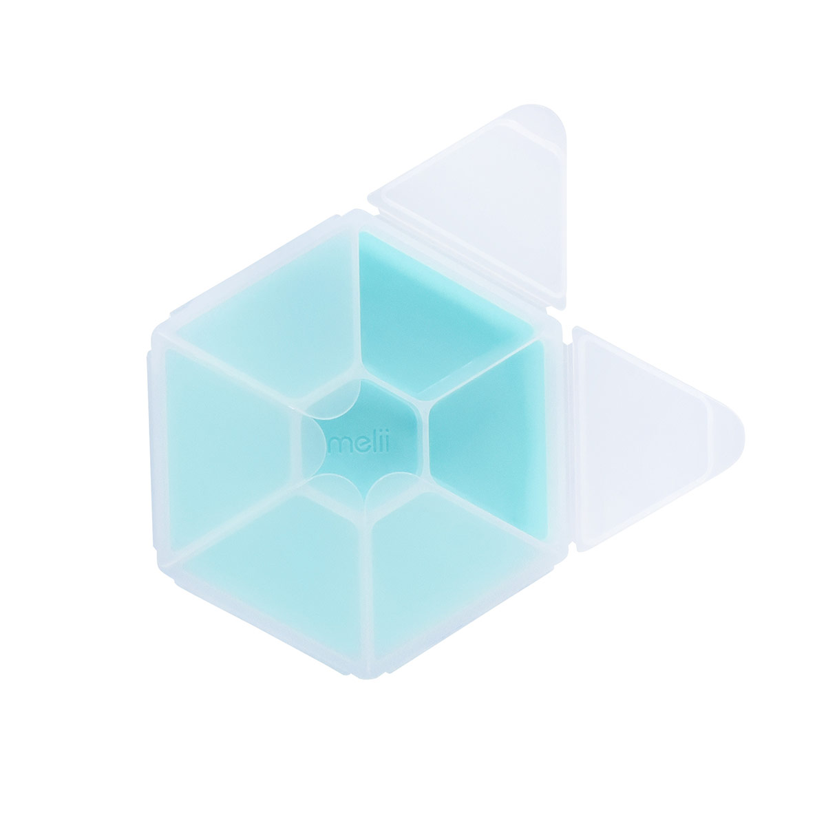 CONTENEDOR HEXAGONAL SNACKS - AZUL - 3