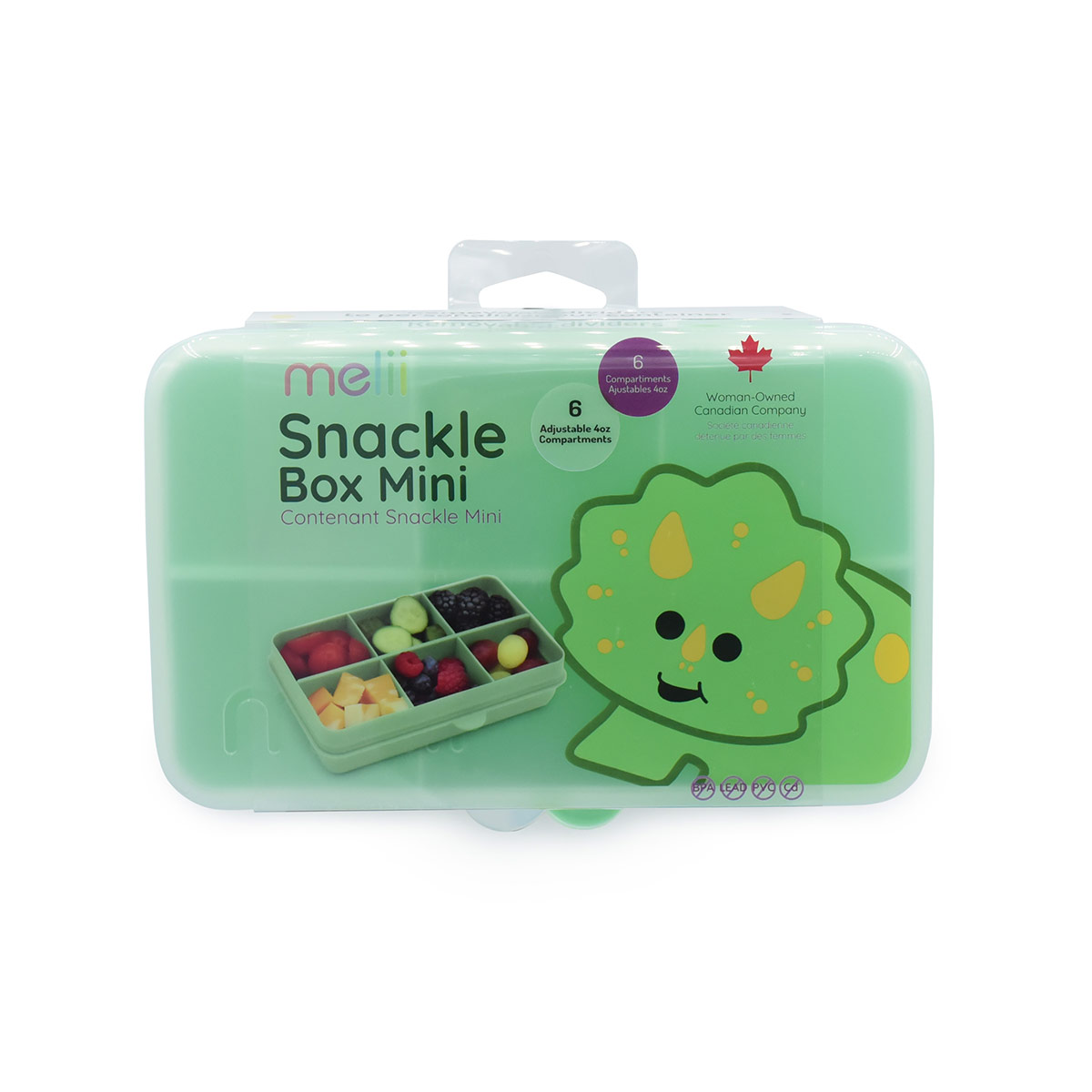 CONTENEDOR MINI PARA SNACKS - DINO - 3