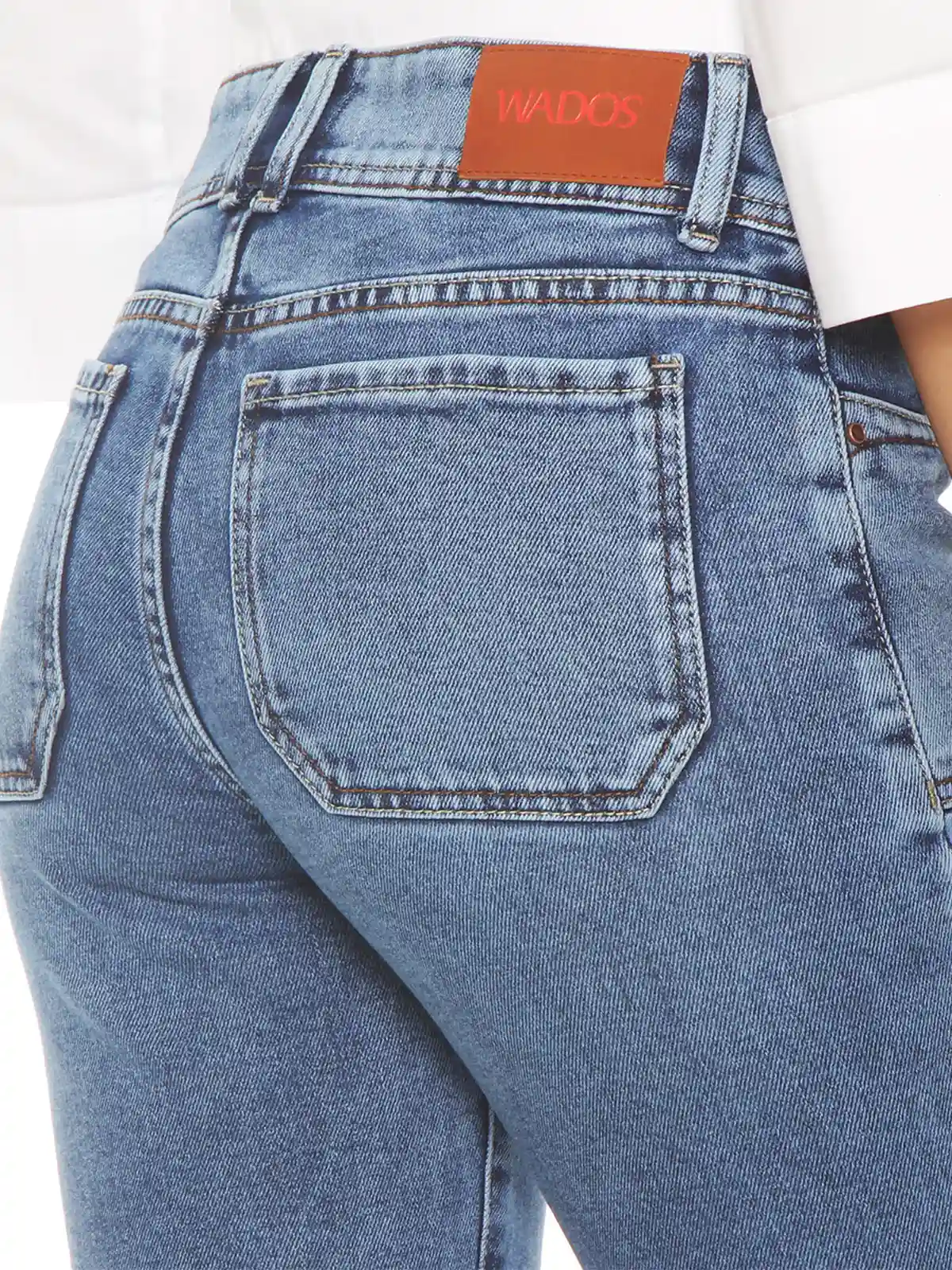 JEANS MUJER WADOS ALGODÓN CARGO FLARE TIRO ALTO - 6
