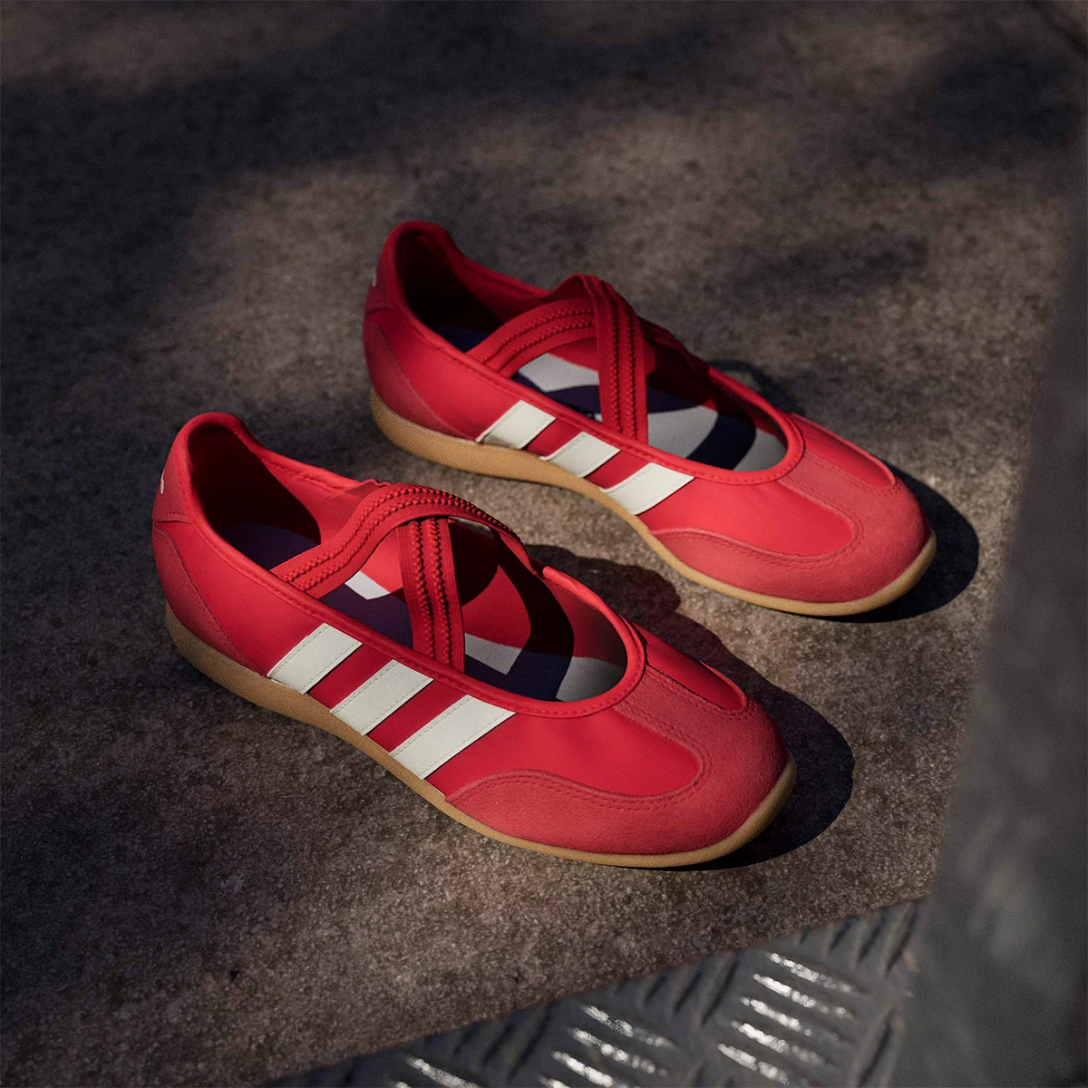 BALLERINAS MUJER ADIDAS ROJO BARREDA MARY JANE - 9