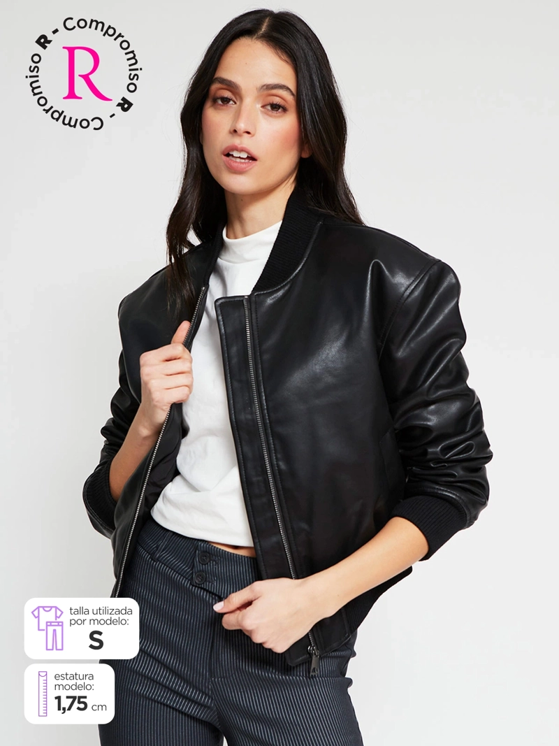 CHAQUETA MUJER INDEX BOMBER CROP - 1