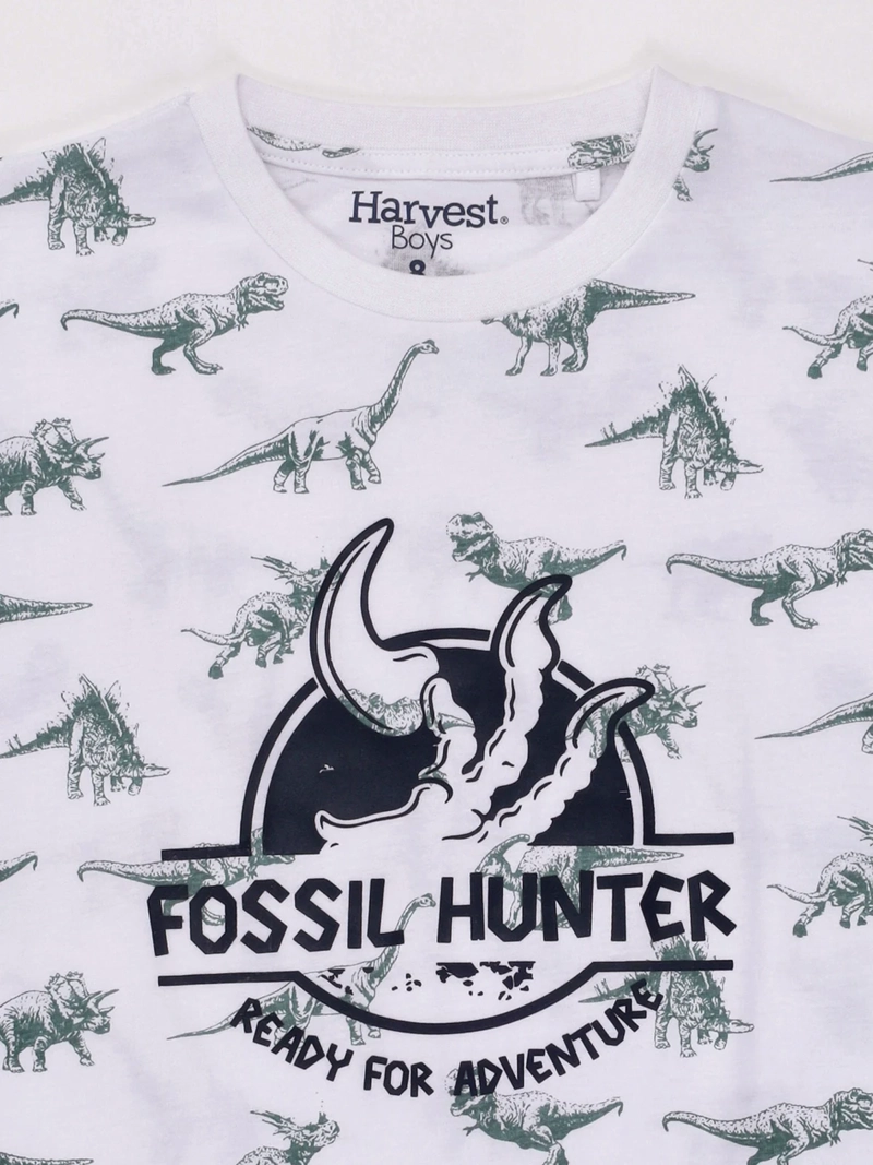 POLERA NIÑO HARVEST ALGODÓN MANGA CORTA PRINT - 4