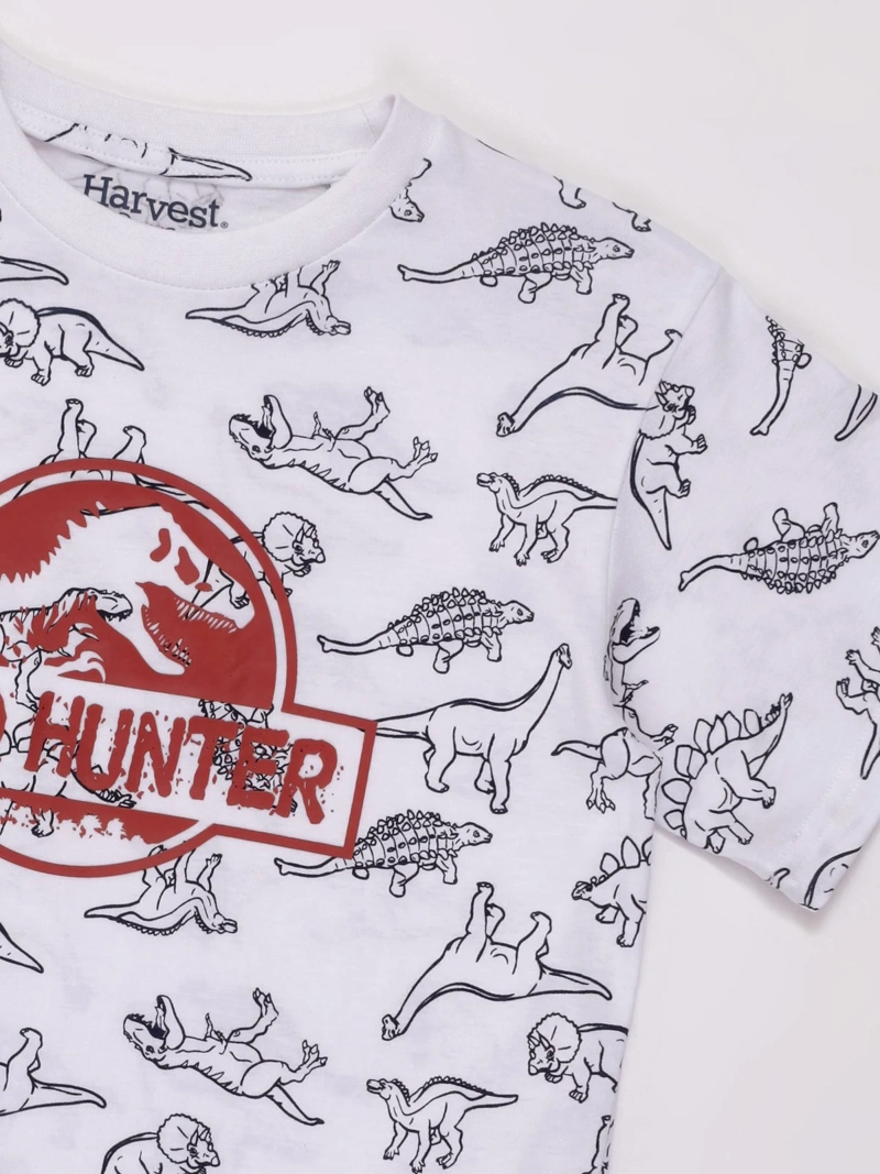 POLERA NIÑO HARVEST ALGODÓN MANGA CORTA PRINT - 3