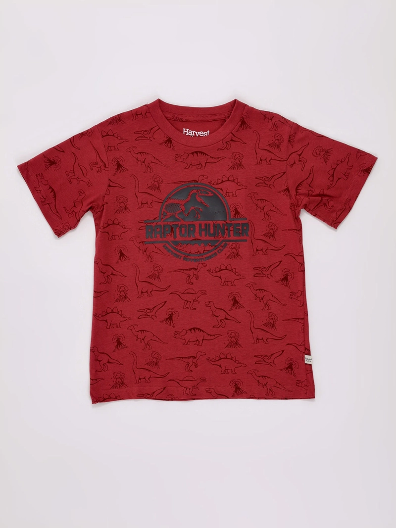 POLERA NIÑO HARVEST ALGODÓN MANGA CORTA PRINT