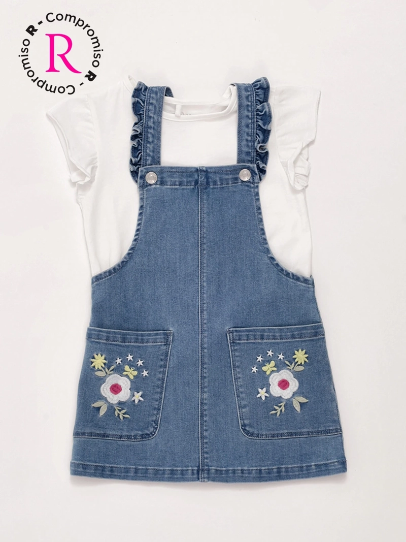 JARDINERA NIÑA BABY HARVEST ALGODÓN DENIM ESTAMPADA - 3