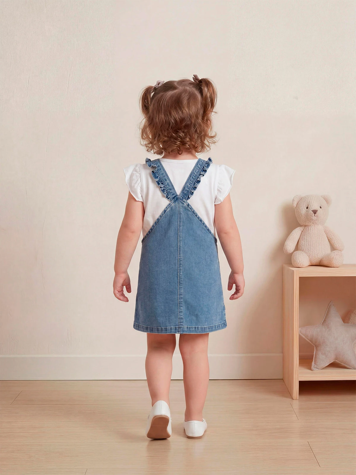JARDINERA NIÑA BABY HARVEST ALGODÓN DENIM ESTAMPADA - 2