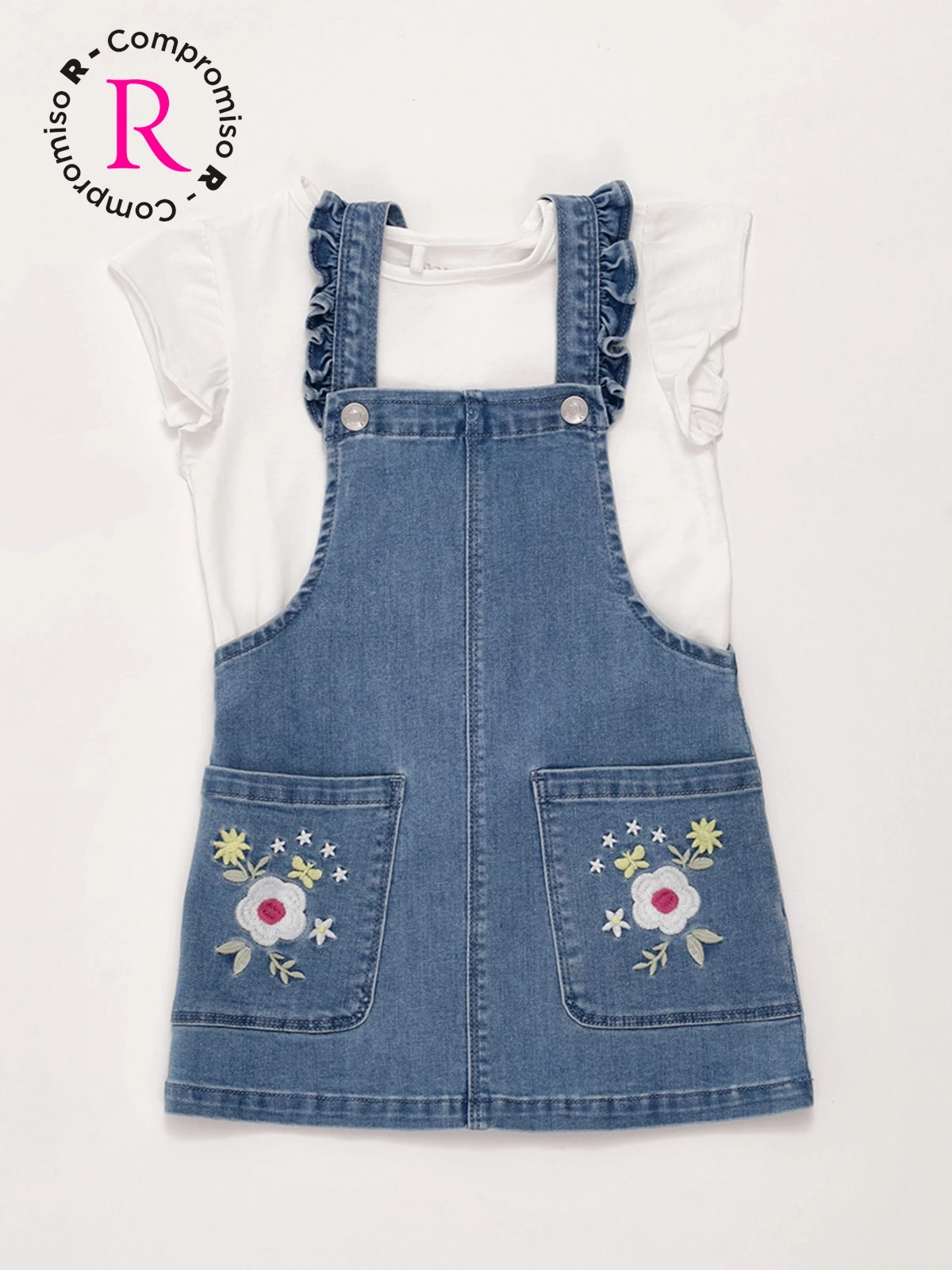 JARDINERA NIÑA BABY HARVEST ALGODÓN DENIM ESTAMPADA - 3