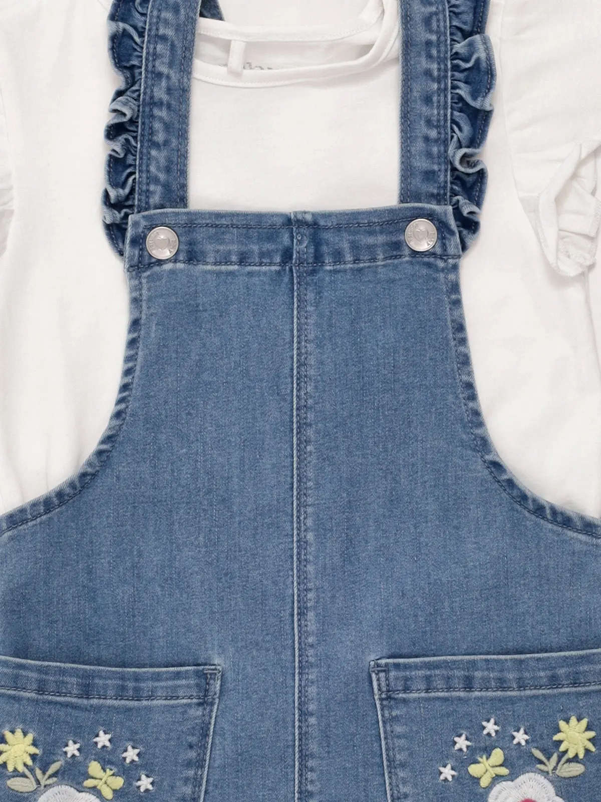 JARDINERA NIÑA BABY HARVEST ALGODÓN DENIM ESTAMPADA - 5