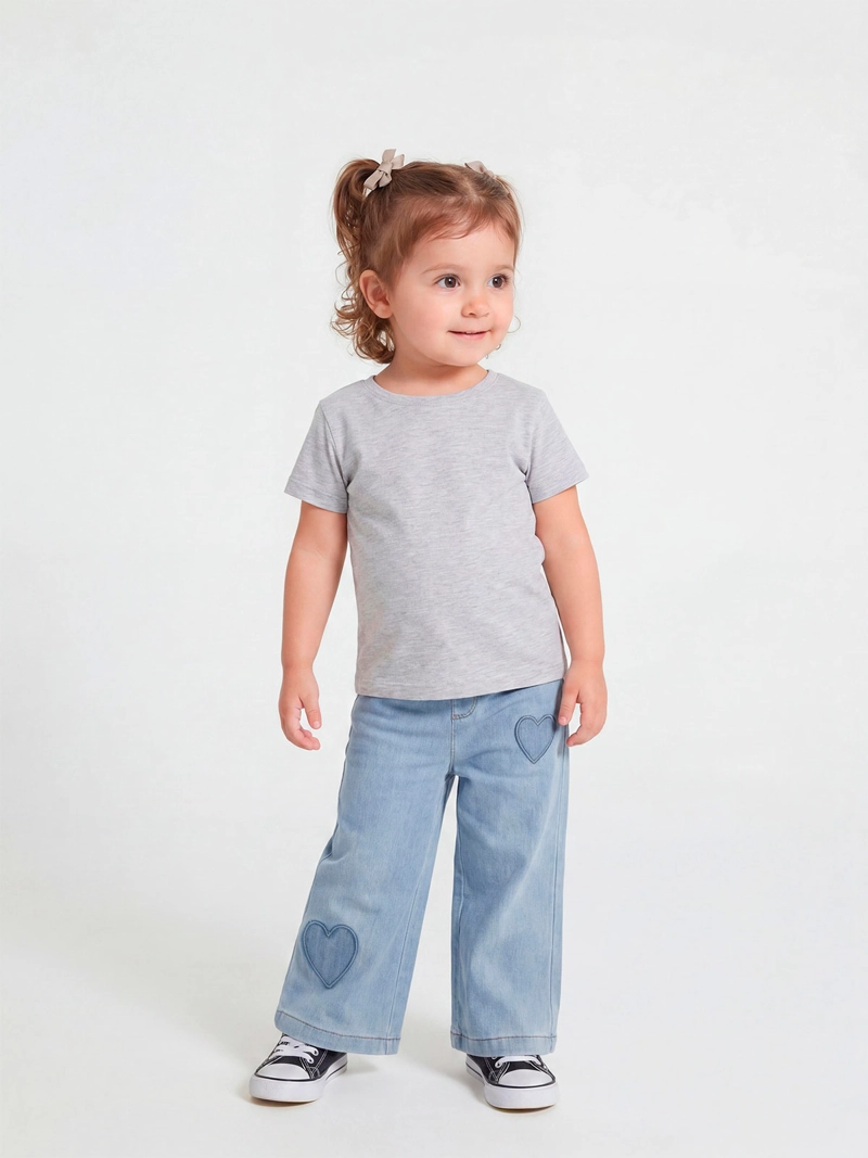 JEANS NIÑA BABY HARVEST ALGODÓN ANCHO - 1