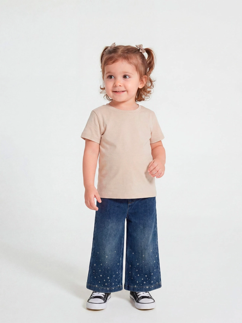 JEANS NIÑA BABY HARVEST ALGODÓN ANCHO - 1