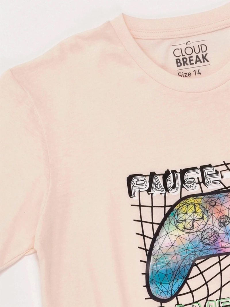 POLERA NIÑO CLOUDBREAK MANGA CORTA ALGODÓN - 5