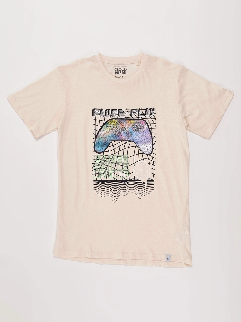 POLERA NIÑO CLOUDBREAK MANGA CORTA ALGODÓN