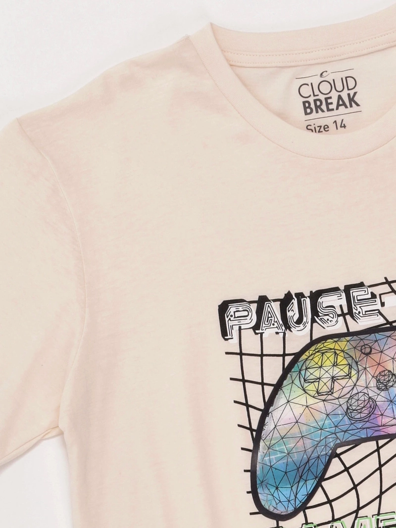 POLERA NIÑO CLOUDBREAK MANGA CORTA ALGODÓN - 3
